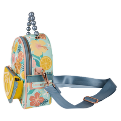 loungefly tropical lemon floral convertible mini backpack & crossbody bag
