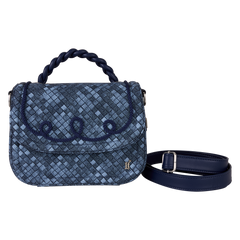 loungefly faux denim crossbody bag