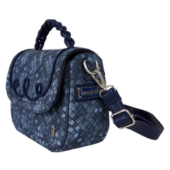 loungefly faux denim crossbody bag