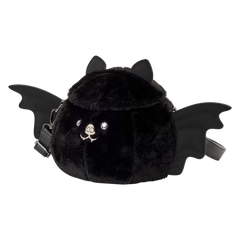 loungefly plush bat figural crossbody bag