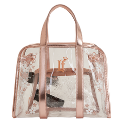 loungefly clear floral crossbody bag with coin bag