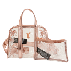loungefly clear floral crossbody bag with coin bag