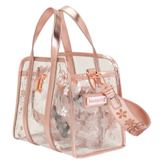 loungefly clear floral crossbody bag with coin bag