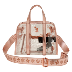 loungefly clear floral crossbody bag with coin bag
