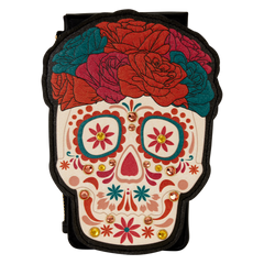 loungefly día de los muertos sugar skull large card holder