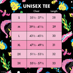 the little mermaid 35th anniversary life is the bubbles all-over print unisex tee