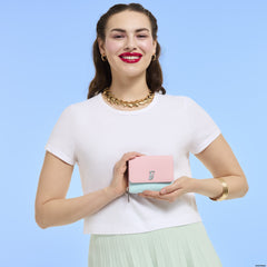 classic barbie terry cloth zip around wallet