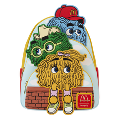 mcdonald's vintage fry kids triple pocket mini backpack