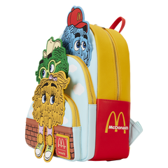 mcdonald's vintage fry kids triple pocket mini backpack