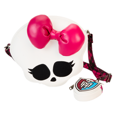 monster high skullette figural crossbody bag with coin bag