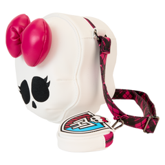 monster high skullette figural crossbody bag with coin bag