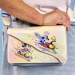 mickey & friends winter wonderland crossbody bag