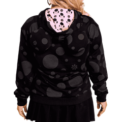 minnie mouse floral rock the dots unisex hoodie