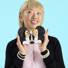 minnie mouse cosplay floral pumpkin flap wallet