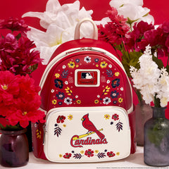 mlb st. louis cardinals floral mini backpack