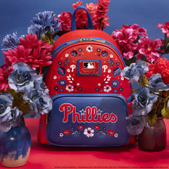mlb philadelphia phillies floral mini backpack