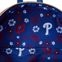 mlb philadelphia phillies floral mini backpack