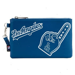 mlb la dodgers clear tote crossbody stadium bag with pouch