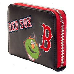 mlb boston red sox patches zip around wallet