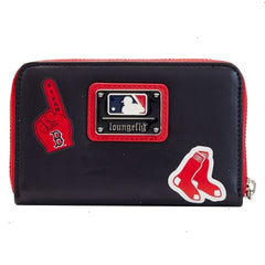 mlb boston red sox patches zip around wallet