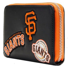 mlb sf giants patches zip around wallet