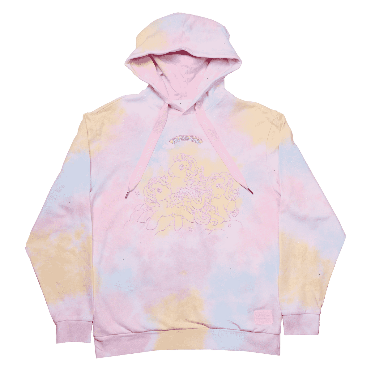 my little pony clouds tie-dye unisex hoodie