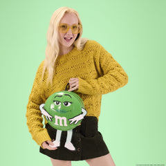loungefly x m&m's green character cosplay chocolate scented mini backpack
