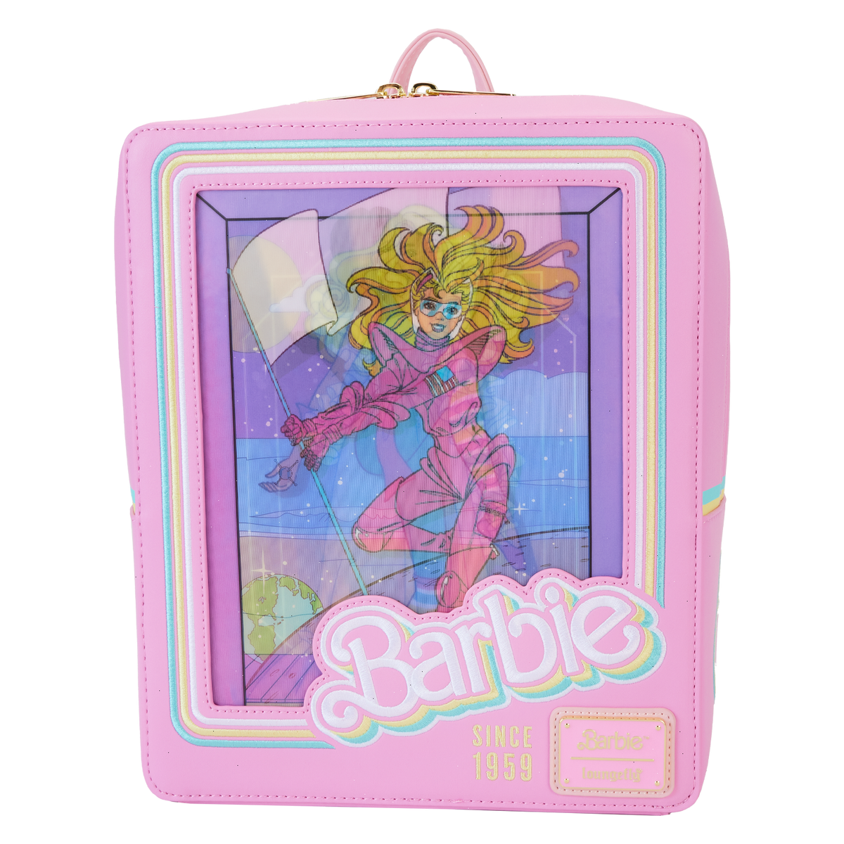 barbie™ 65th anniversary doll box triple lenticular mini backpack