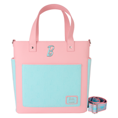 classic barbie terry cloth convertible backpack & tote crossbody bag