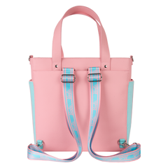 classic barbie terry cloth convertible backpack & tote crossbody bag