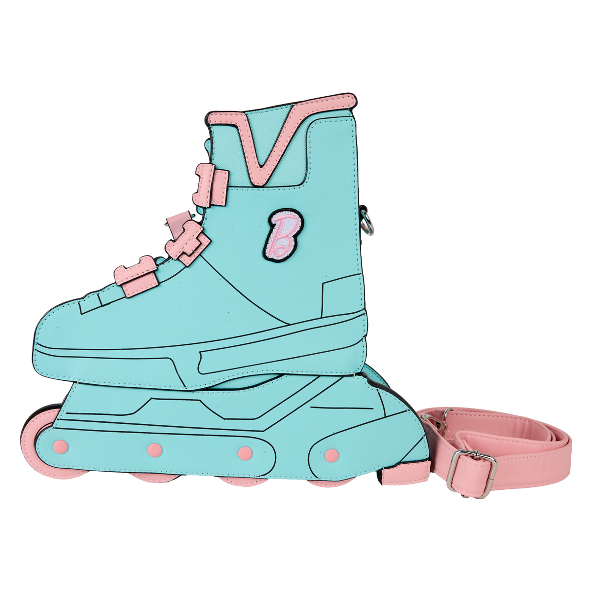 classic barbie figural skate crossbody bag