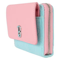 classic barbie terry cloth zip around wallet