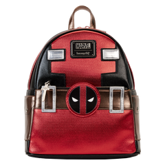 marvel metallic deadpool cosplay mini backpack