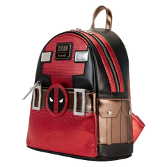 marvel metallic deadpool cosplay mini backpack