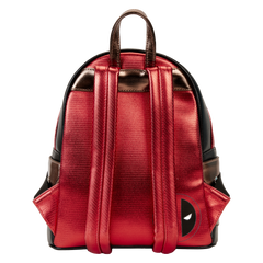 marvel metallic deadpool cosplay mini backpack