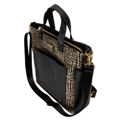 marvel 85th anniversary all-over print logo convertible backpack & tote crossbody bag