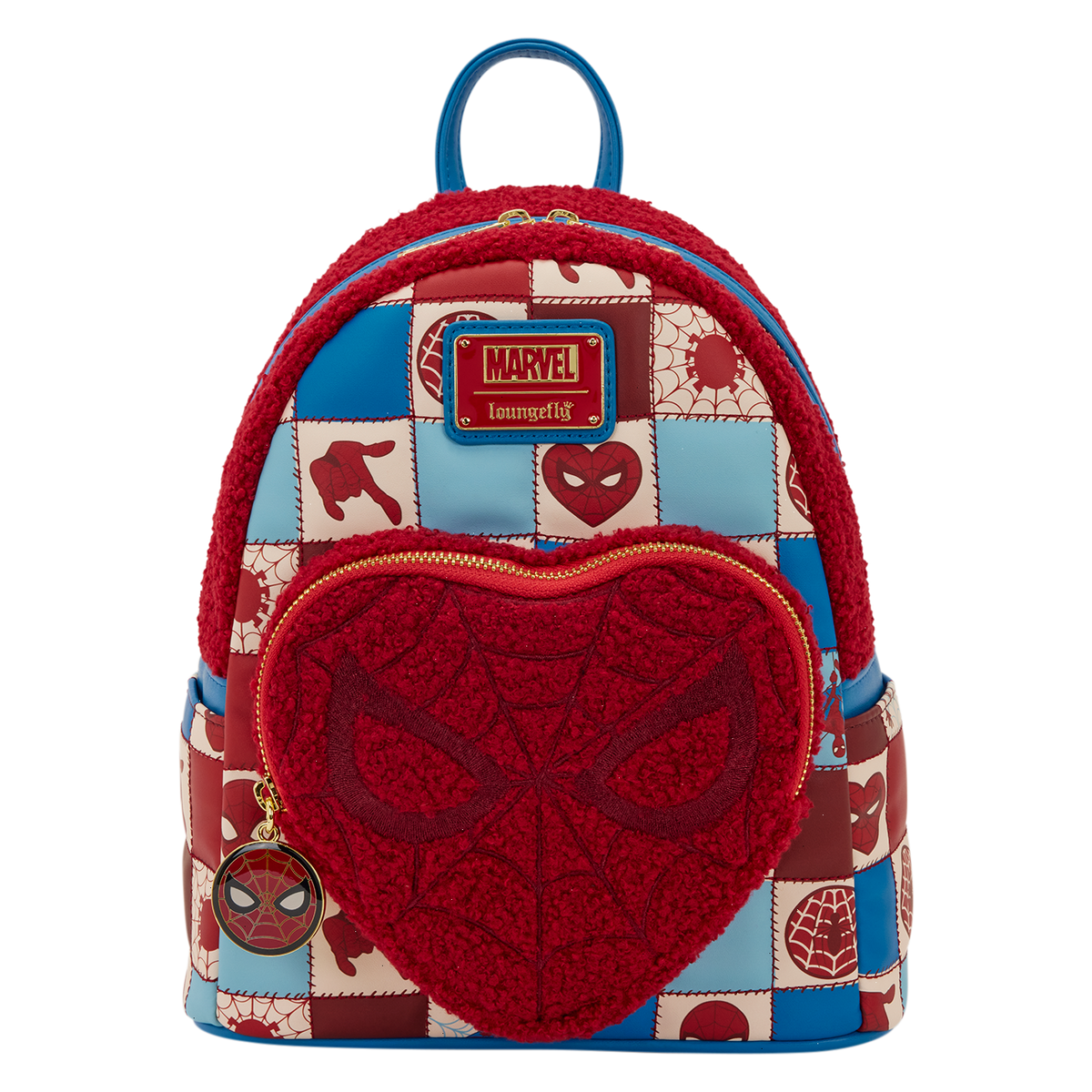 spider-man sherpa heart mini backpack