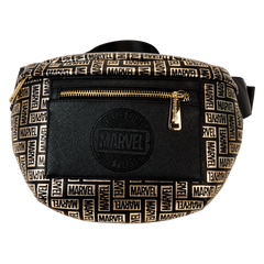 marvel 85th anniversary all-over print logo convertible belt bag