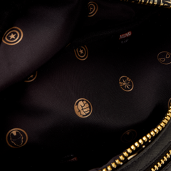 marvel 85th anniversary all-over print logo convertible belt bag