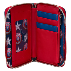 captain america: brave new world cosplay zip around wallet