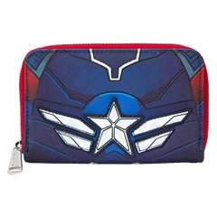 captain america: brave new world cosplay zip around wallet