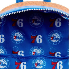 nba philadelphia 76ers basketball logo mini backpack