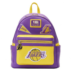 nba los angeles lakers patch icons mini backpack