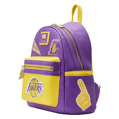nba los angeles lakers patch icons mini backpack