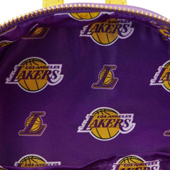 nba los angeles lakers patch icons mini backpack