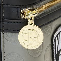 nba brooklyn nets patch icons mini backpack