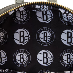 nba brooklyn nets patch icons mini backpack