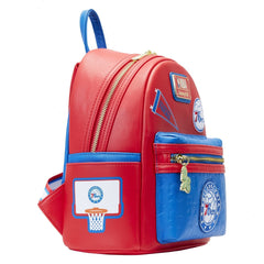 nba philadelphia 76ers patch icons mini backpack