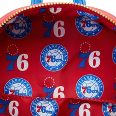 nba philadelphia 76ers patch icons mini backpack