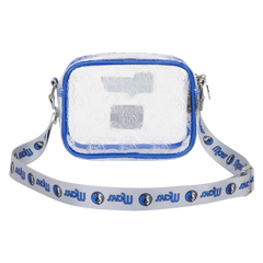 nba dallas mavericks clear crossbody stadium bag
